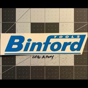 2 - Binford Tools Vinyl Decal any color